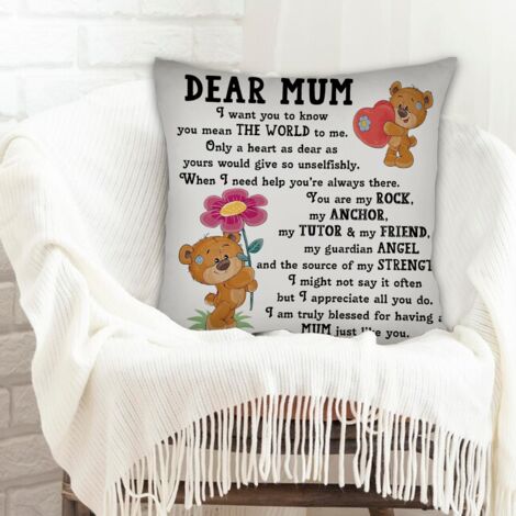 Housse de coussin 45x45 cm en polyester déhoussable pour la saint-valentin, mariage