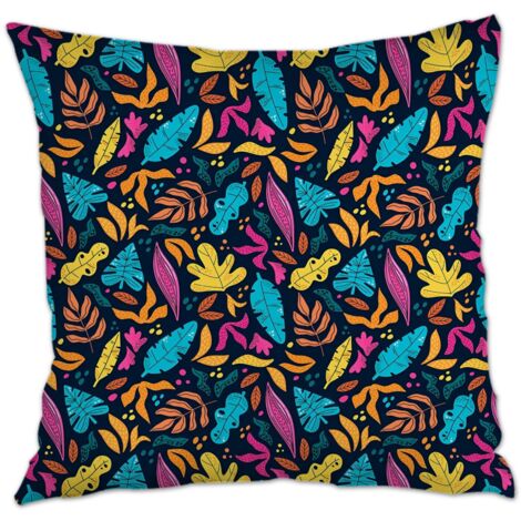 Housse de coussin 45x45 cm en polyester fermeture à glissière pour cadeaux pour petite amie et petit ami