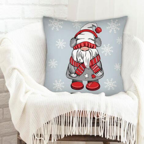 Housse de coussin 45x45 cm en polyester résistant au lavage pour petite amie petit ami