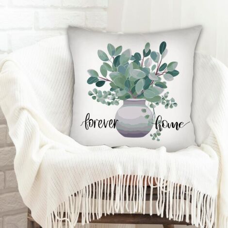 Housse de coussin 45x45 cm en polyester solide pour cadeau de la saint-valentin