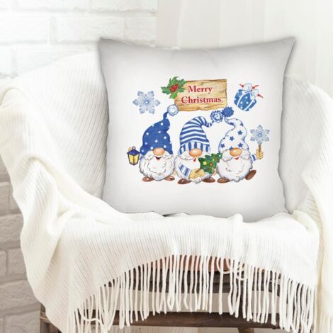 Housse de coussin 45x45 cm en polyester solide pour canapé ou lit décoration de la saint-valentin