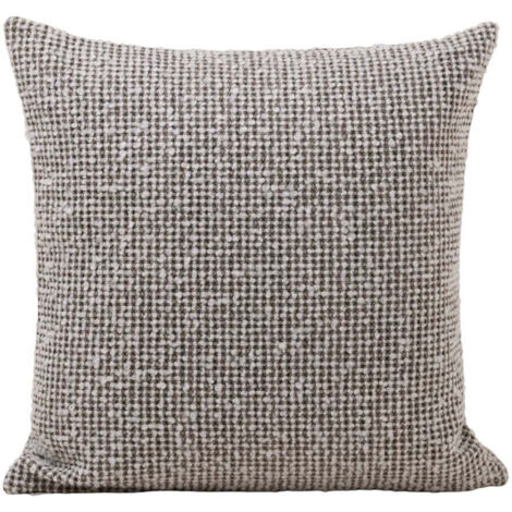 Housse de coussin 50x50 cm MADURA - Ivoire et noir - PIETRO