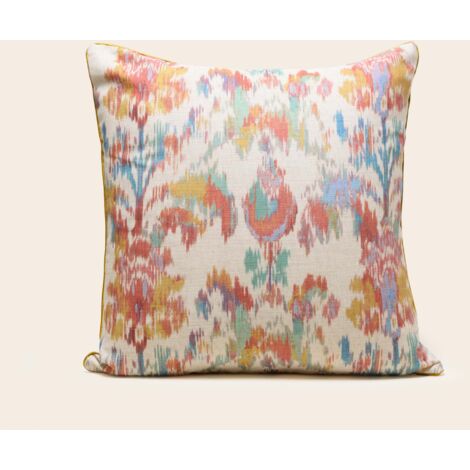 Housse de coussin 50x50 cm MADURA - Naturel et coloré - SHINTA