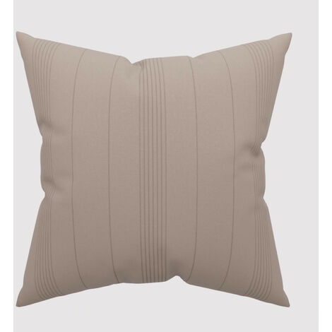 Housse de coussin 60x60 cm ADELE taupe, par Soleil d'Ocre