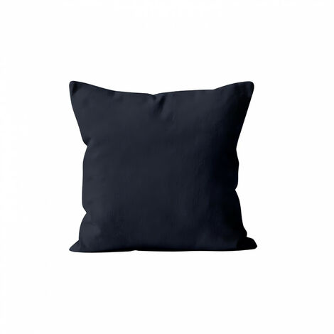 Housse de coussin 60x60 cm ALIX bleu jean, par Soleil d'ocre