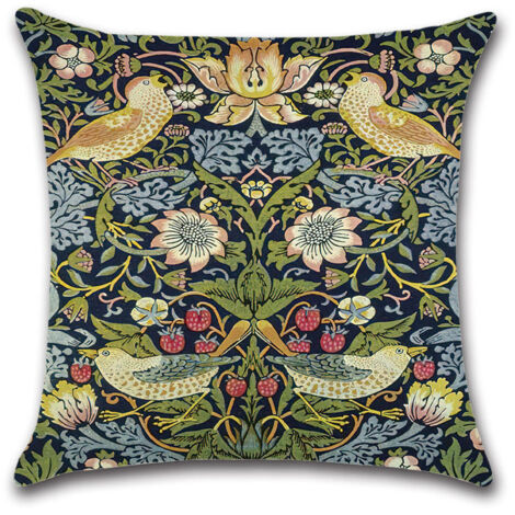 Housse de coussin à motif William Morris, idée cadeau, 45 x 45 cm, housse de coussin, nouvel élément de décoration intérieure, impression d'art 4