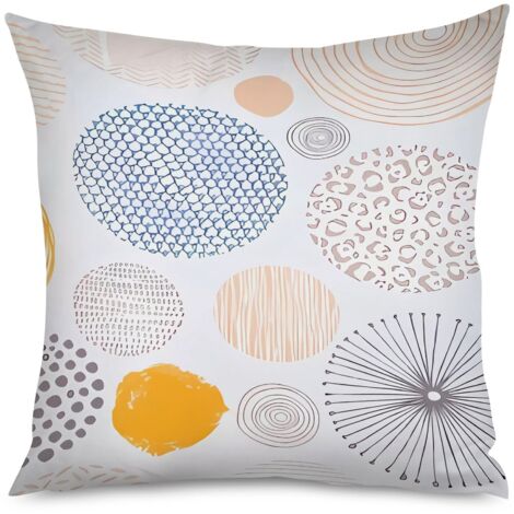 Housse de Coussin Abstrait Moderne Géométrique