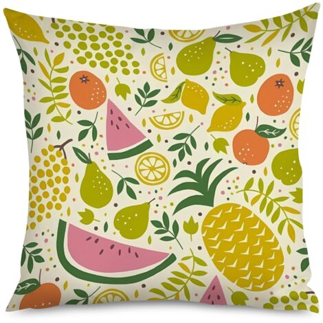 Housse de coussin airelle kawaii, rouge forêt