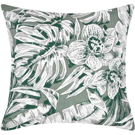 STOF Housse de coussin Amazonas vert 40 x 40 cm