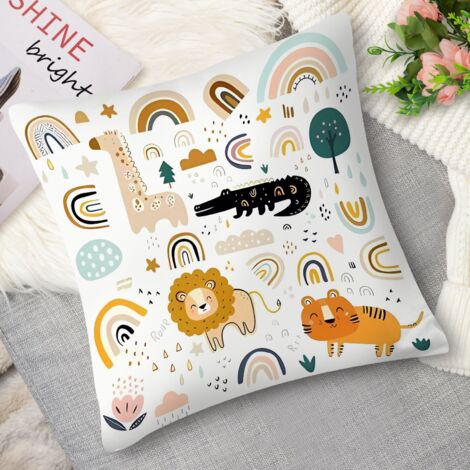 Housse de coussin animaux de la campagne