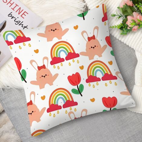 Housse de coussin animaux de la nuit, mignon