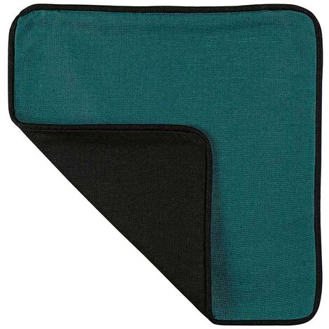 Housse de Coussin Aspect Lin Vert 40x40 cm