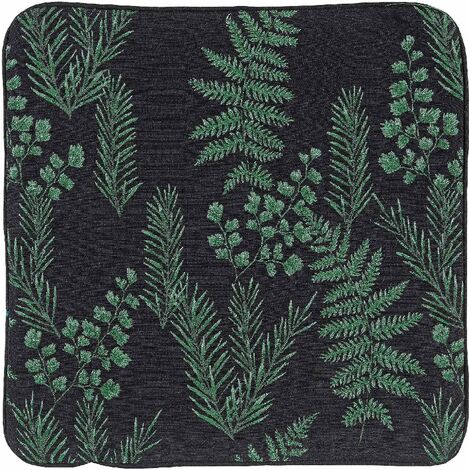 Housse de coussin aux feuillages divers Vert 40x40 cm