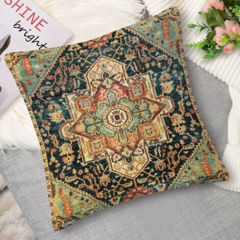 Housse de coussin bohème épuré, sobre