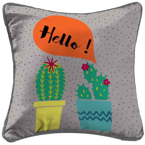 Housse de Coussin "Cactus" 40x40cm Multicolore
