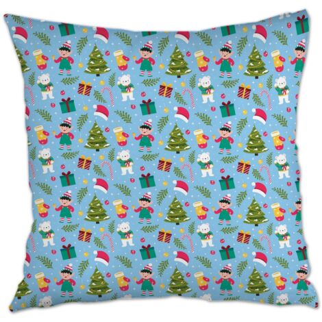 Housse de coussin carrée standard 45x45cm doux pour couples petit ami petite amie