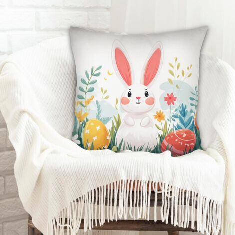 Housse de coussin carrée standard 45x45cm maison douce confortable pour canapé lit salon chambre