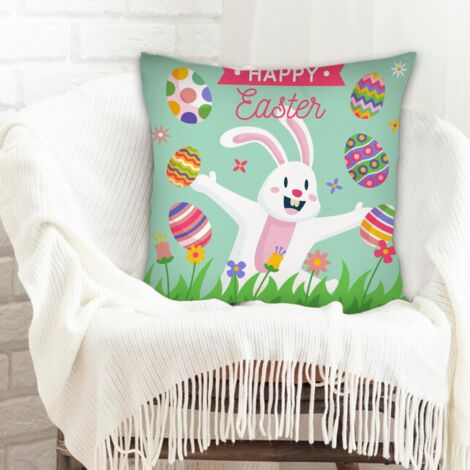 Housse de coussin carréeà fermeture éclair invisible pour petite amie petit ami la saint-valentin