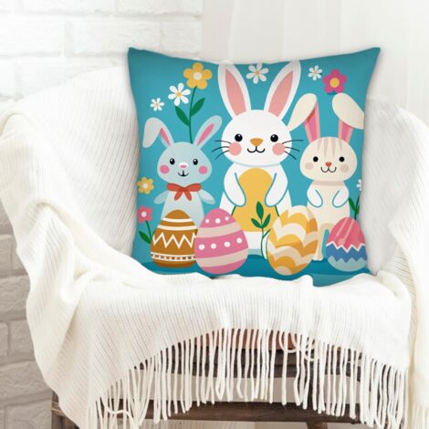 Housse de coussin carréerésistant aux tachespour anniversaire, la Saint-Valentin, Noël