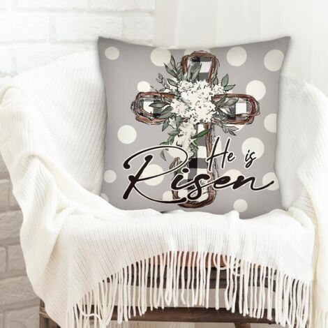 Housse de coussin carréerésistant aux tachespour cadeaux pour petite amie et petit ami
