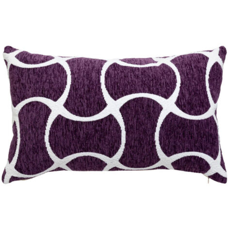 Housse de Coussin Chenille "Jeni" 30x50cm Violet