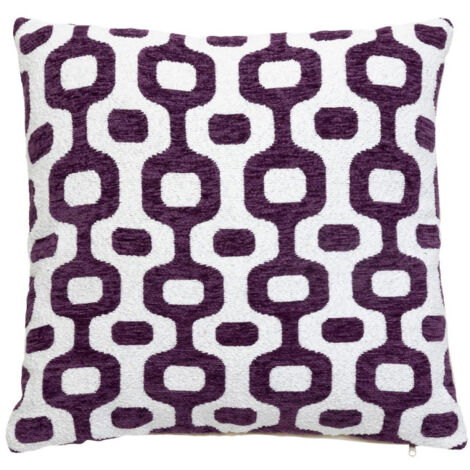 Housse de Coussin Chenille "Jeni" 40x40cm Violet