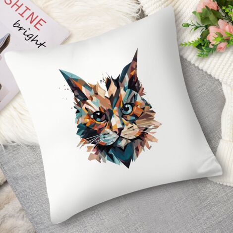 Housse de coussin chien bâtard mignon