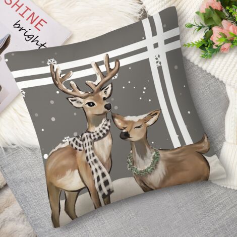 Housse de coussin ciel étoilé hiver