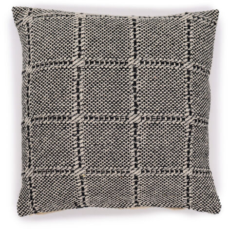 Housse de Coussin Classique - Carrés Gris - 40x40cm- Vendu par 1