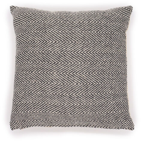 Housse de Coussin Classique - Chevrons Fin Gris - 40x40cm- Vendu par 1