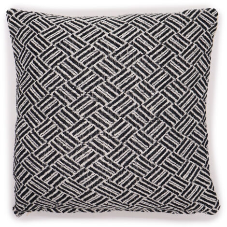 Housse de Coussin Classique - Criss-Cross Noir - 40x40cm- Vendu par 1