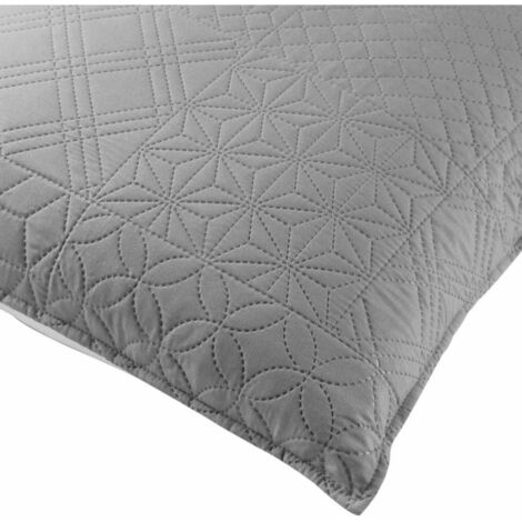 Housse de Coussin "Cottage" 60x60cm Anthracite & Blanc
