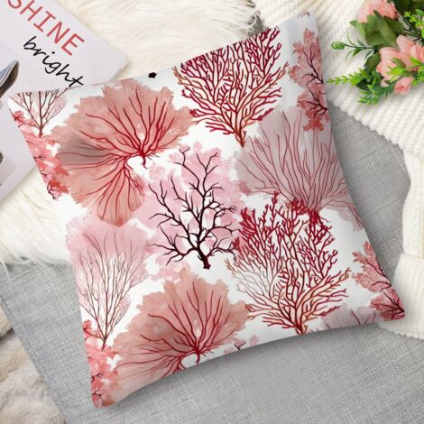 Housse de coussin dauphin et baleine rétro