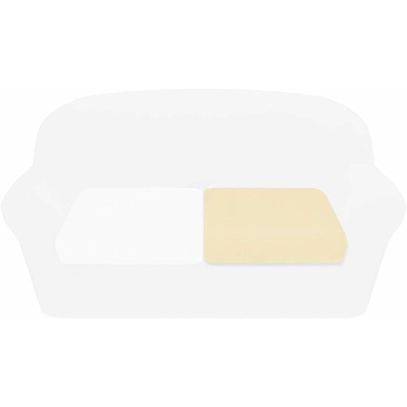 Housse de Coussin de Canapé Extensible Différentes Tailles Housse de Place 2 Places - Beige