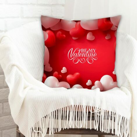 Housse de coussin de salon doux et respirant pour mariage, anniversaire, la Saint-Valentin, la Fête des Mères