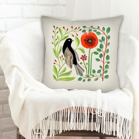 Housse de coussin de salon solide pour Noël, anniversaire, ou toute occasion