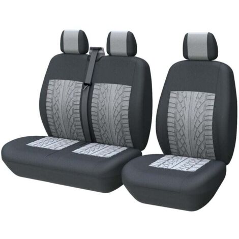 Housse de coussin de siège 1 + 2 places pour voiture et camion, compatible avec Ford Transit, Opel Vivaro, Renault, Berlingo, Toyota Hiace,France,B