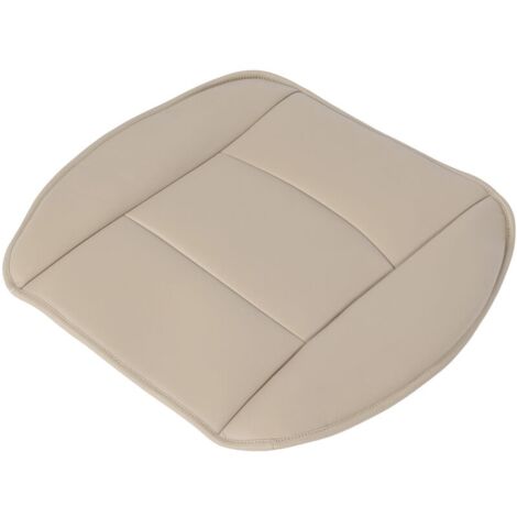Housse de coussin de siège de remplacement de voiture en cuir PU housse de protection de siège avant pour berline 4 portes SUVBeige