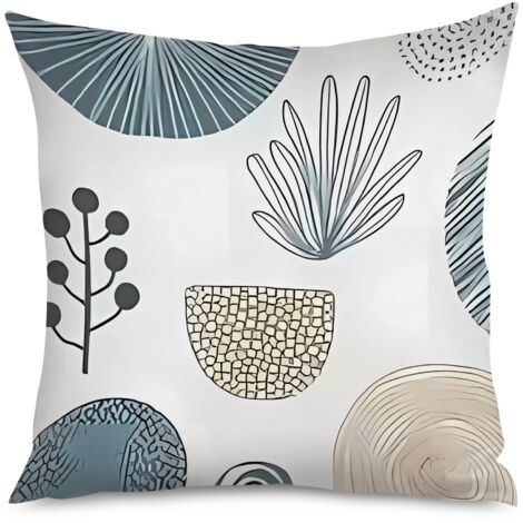 Housse de Coussin Déco Graphique Géométrique Chic