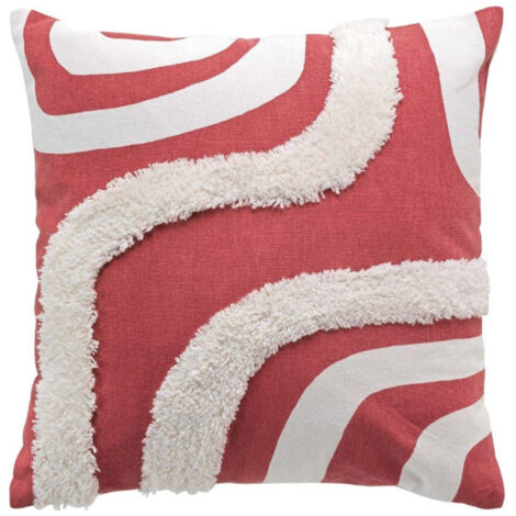 Housse de Coussin Déco "Mirade" 40x40cm Terracotta