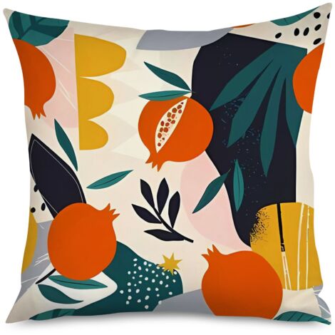 Housse de Coussin décoratif framboise kawaii, petits points