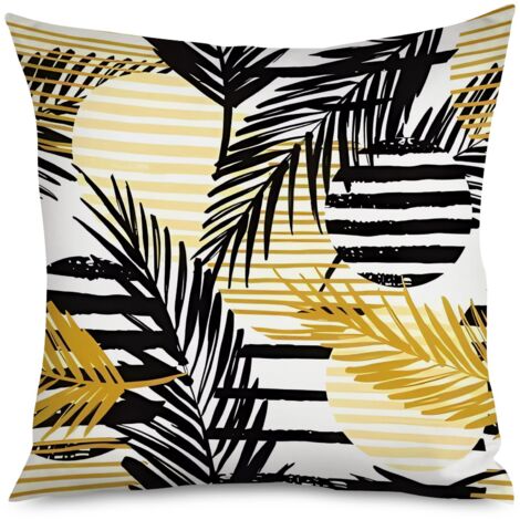 Housse de Coussin Décoratif Géométrique Simple Salon