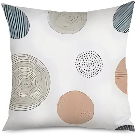 Housse de Coussin Décoratif Graphique Minimaliste