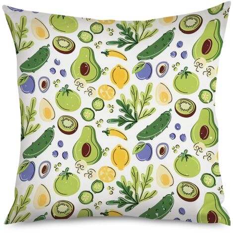 Housse de Coussin décoratif groseille kawaii, translucide