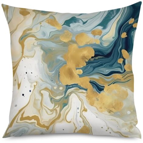 Housse de Coussin Décoratif Marbre Moderne Déco