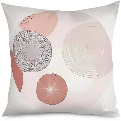 Housse de Coussin Décoratif Motif Géométrique Tendance
