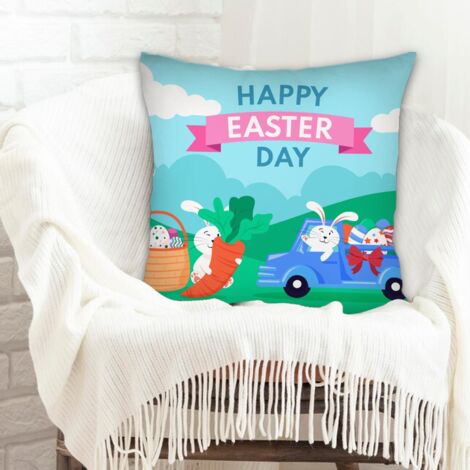Housse de coussin décorative à la mode pour la maison à fermeture éclair invisible pour canapé lit chaise décoratif de ferme la saint-valentin