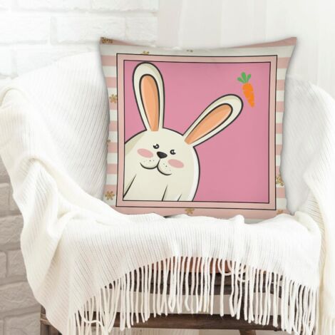Housse de coussin décorative à la mode pour la maison à fermeture éclair invisible pour petite amie petit ami