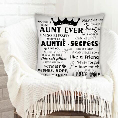Housse de coussin décorative à la mode pour la maison doux et respirant pour femme mari petite amie petit ami couple