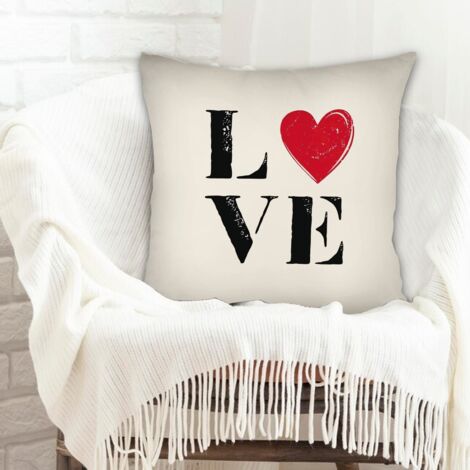 Housse de coussin décorative à la mode pour la maison doux pour petite amie petit ami